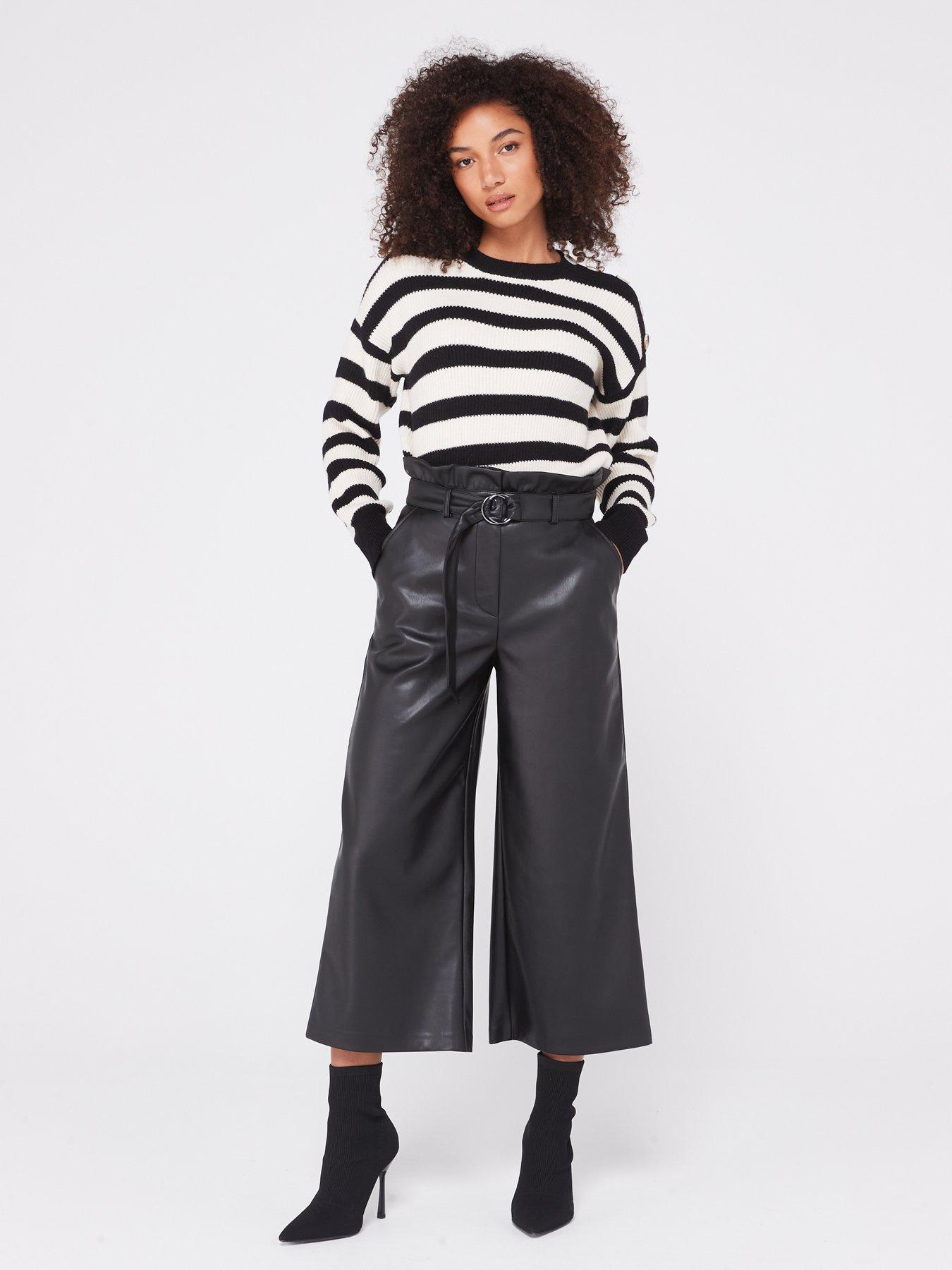 V by very deals leather trousers