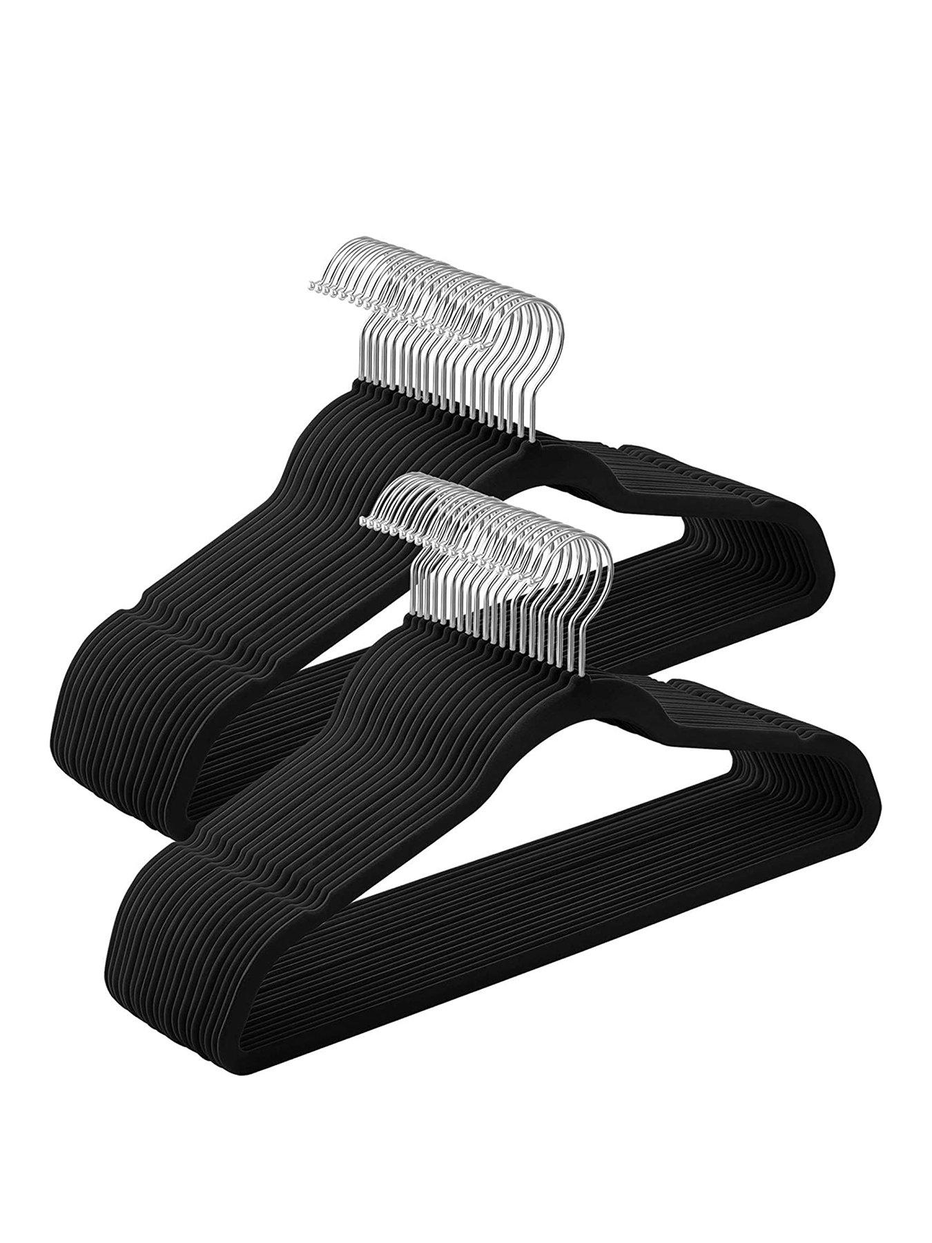 Product photograph of Addis Velvet Clothes Hangers 50 Pack from very.co.uk
