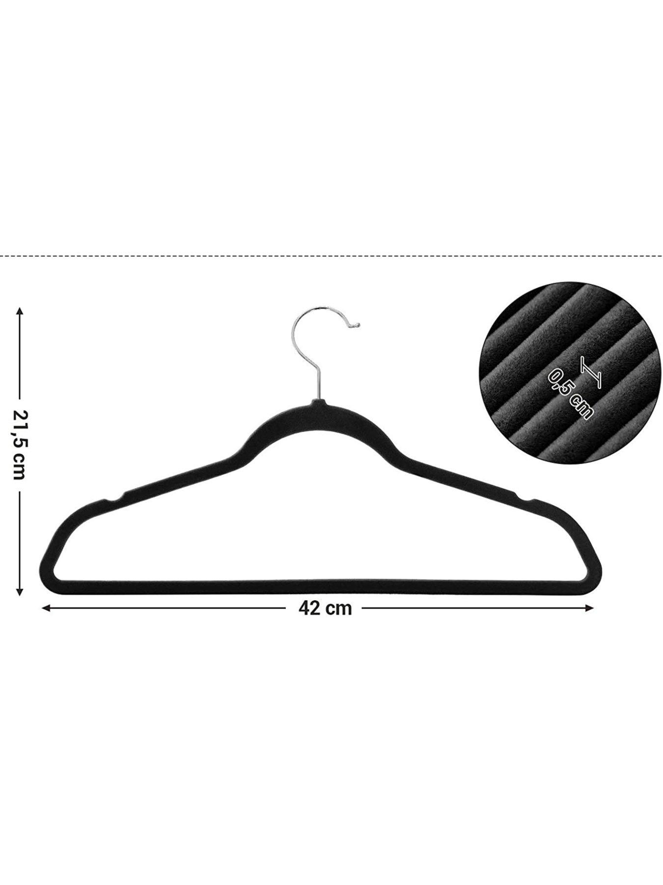 Addis Velvet Clothes Hangers Pack Of 50 Uk