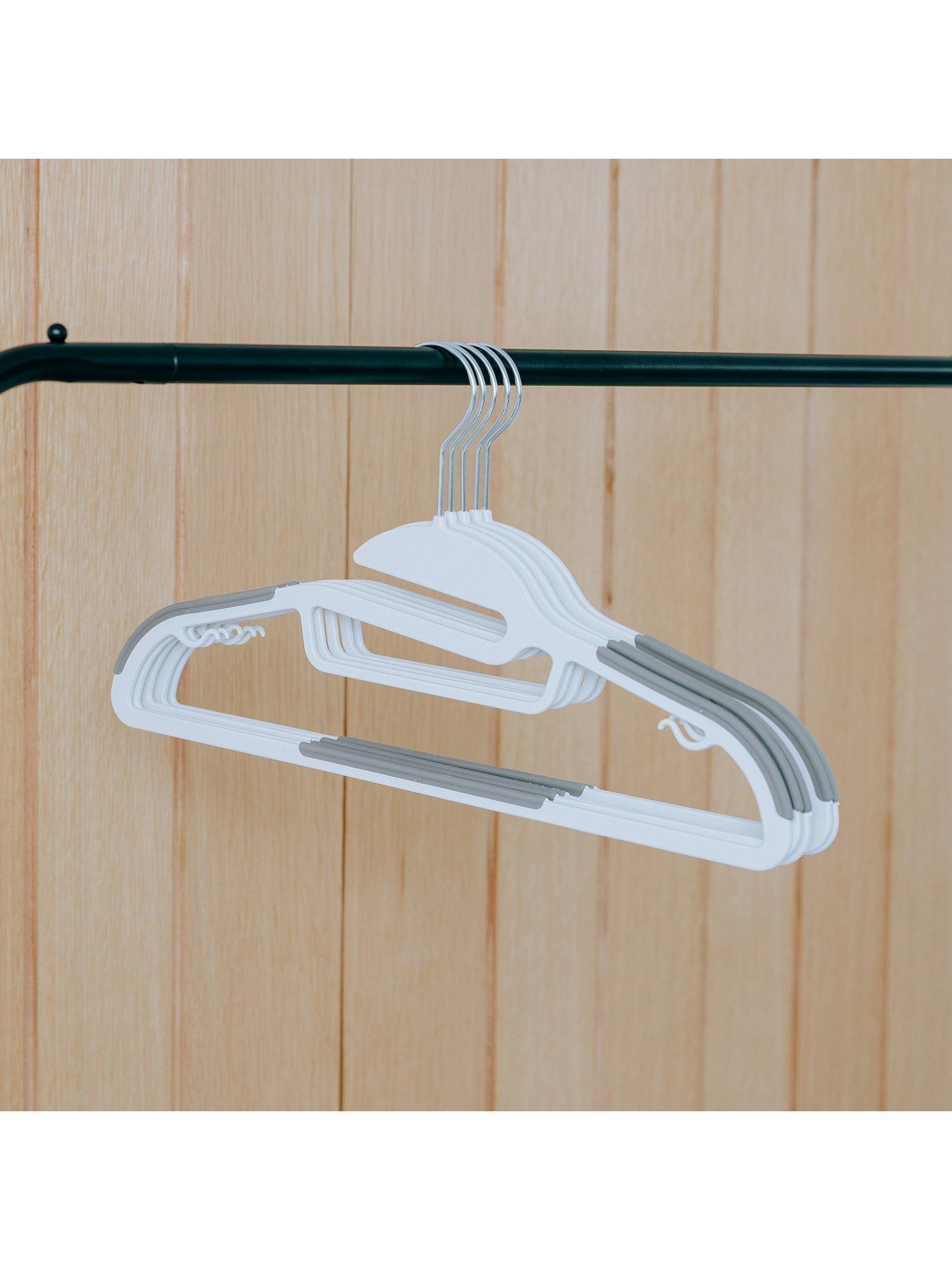 5 Pack Authentic Nike Grey Wood Hangers Non Slip Coating For Clothes Or  Display