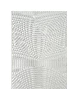 Product photograph of Malmo Carved Indoor Outdoor Rug from very.co.uk
