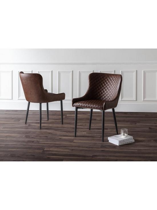 front image of julian-bowen-luxe-set-of-2-faux-leather-dining-chairs