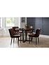  image of julian-bowen-luxe-set-of-2-faux-leather-dining-chairs