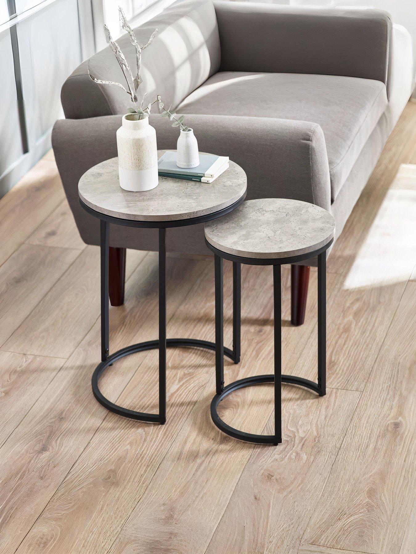 Julian Bowen Staten Round Nesting Side Tables