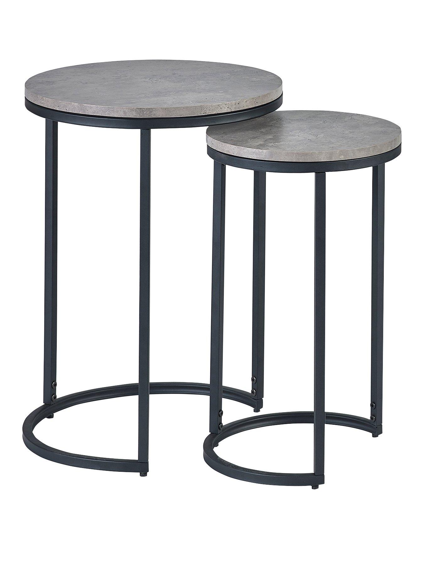 Julian Bowen Staten Round Nesting Side Tables | Very