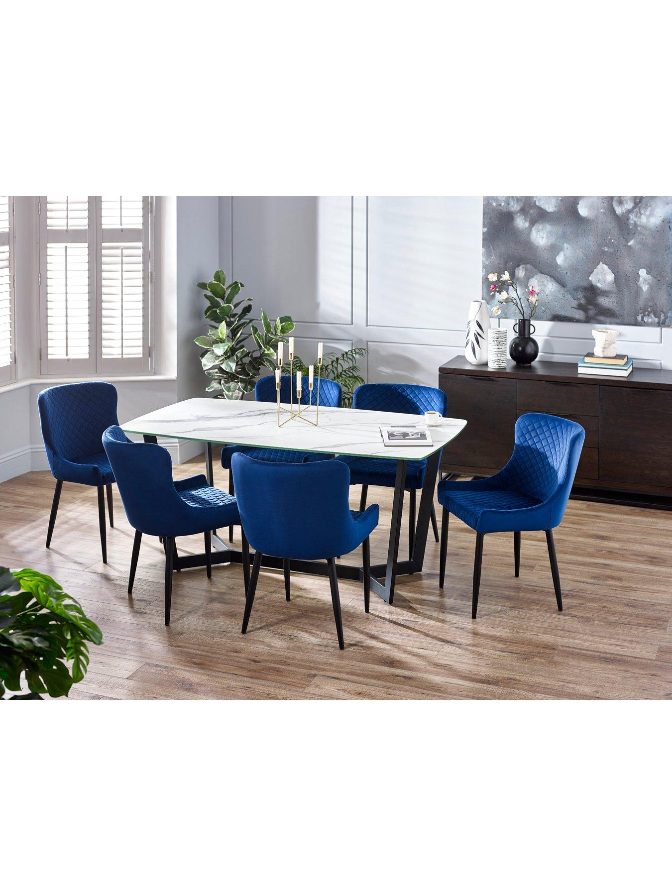 Julian Bowen Olympus 160 Cm Glass Top Dining Table (Excludes Dining Chairs)