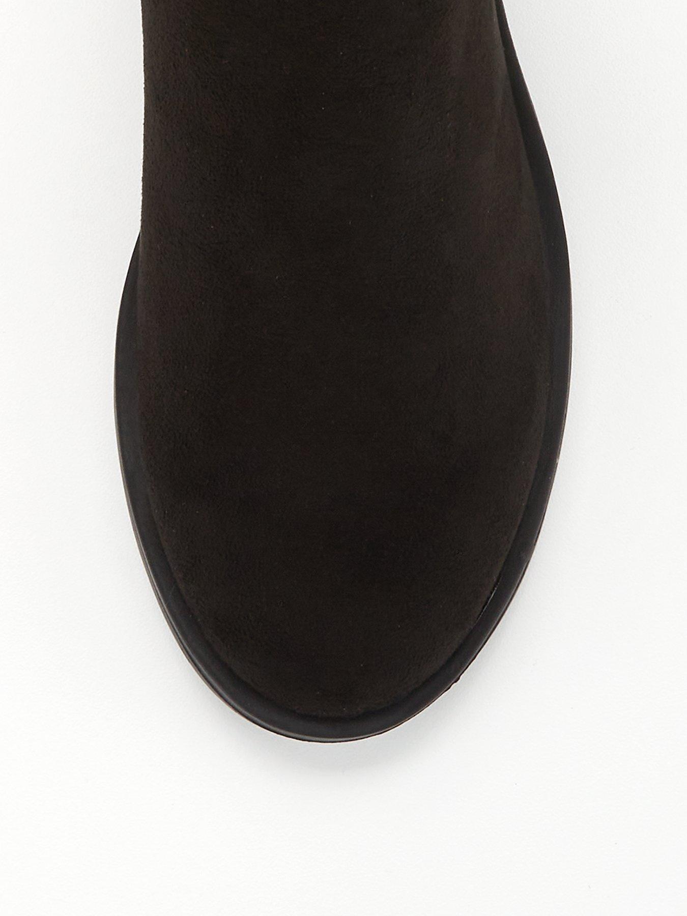 Image 4 of 6 of Everyday Comfort Slouch Knee Boot with Wider Fitting Calf - Black