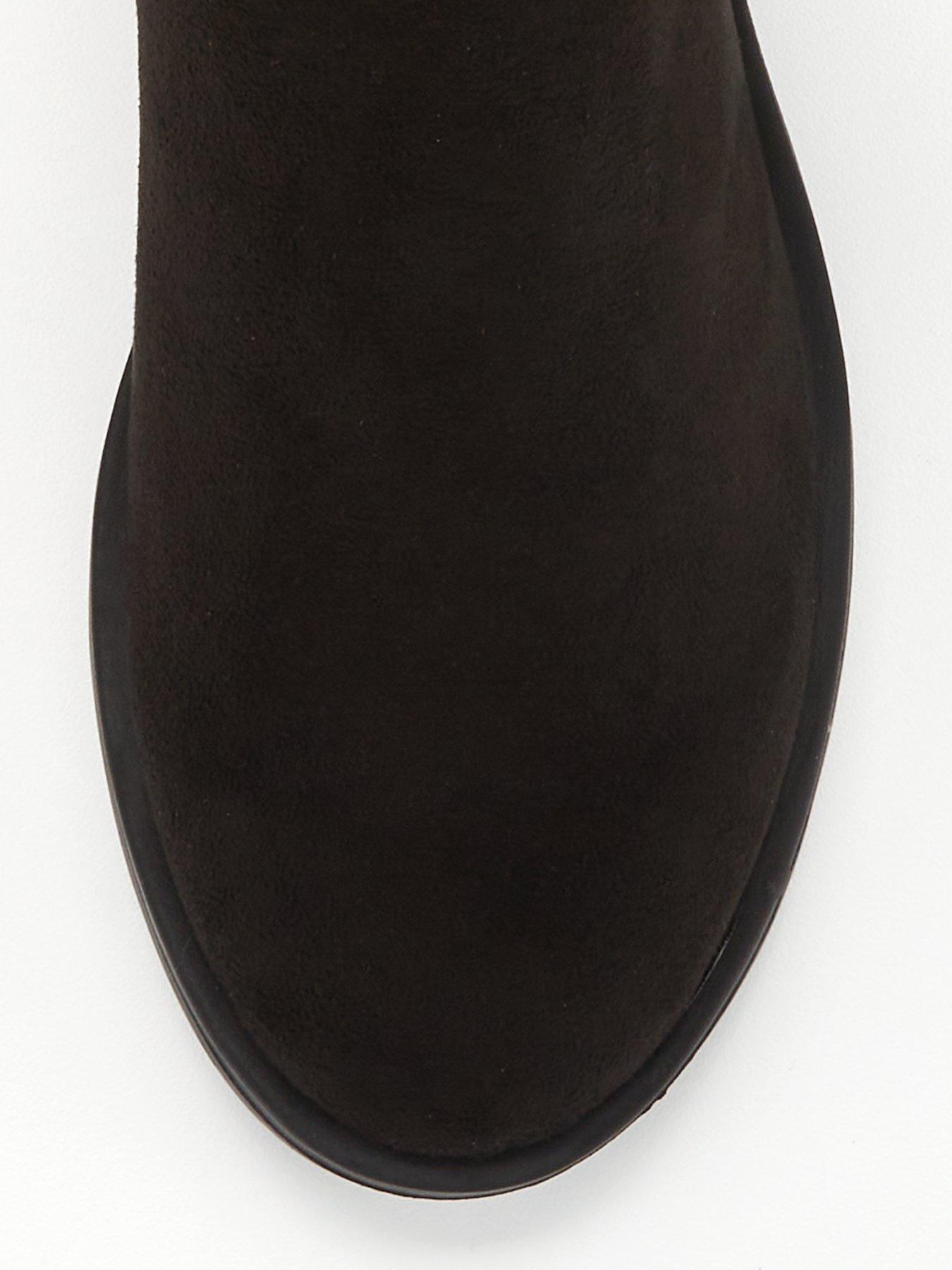 Image 3 of 5 of V by Very Comfort Slouch Knee Boot with Wider Fitting Calf - Black