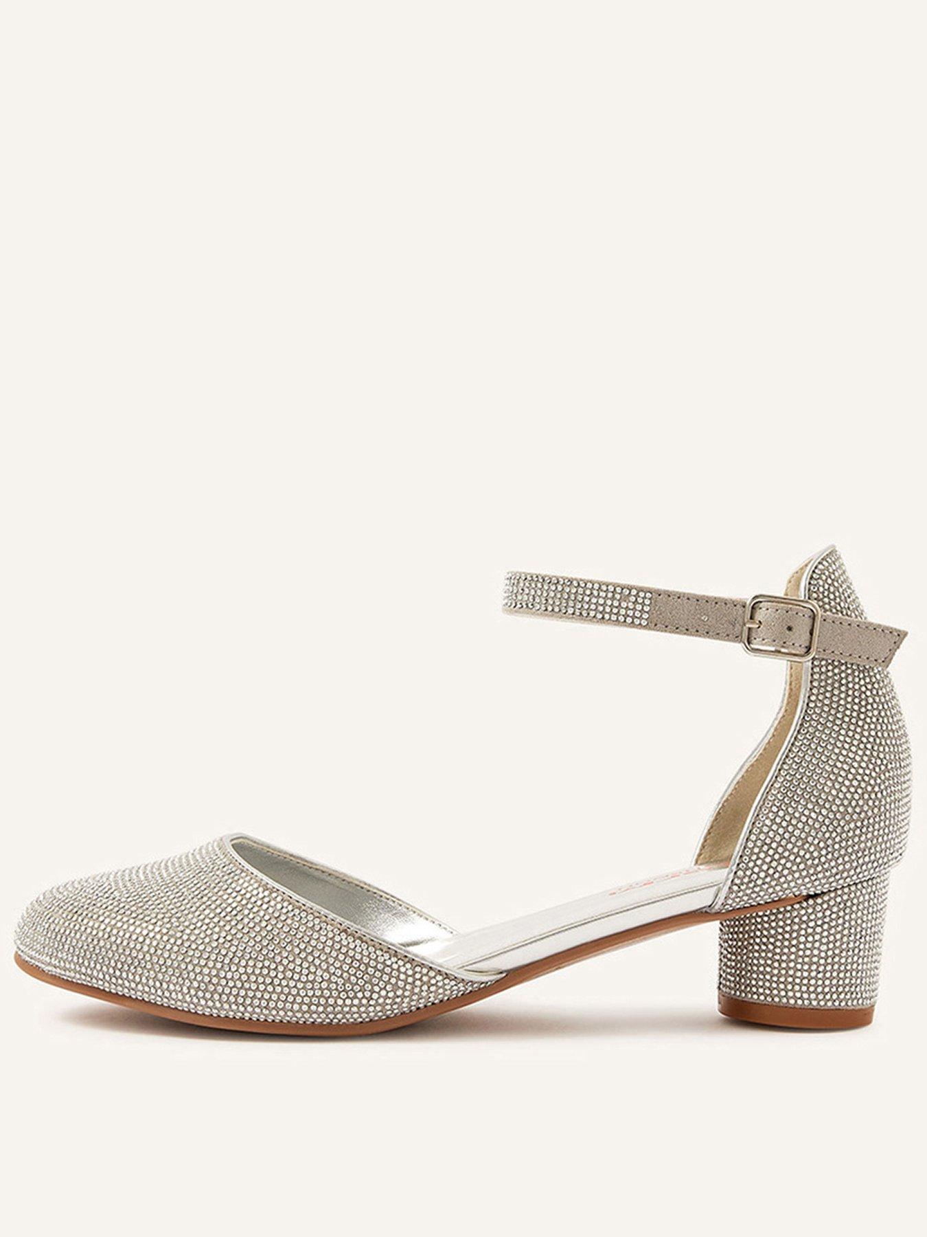 Girls silver clearance occasion shoes