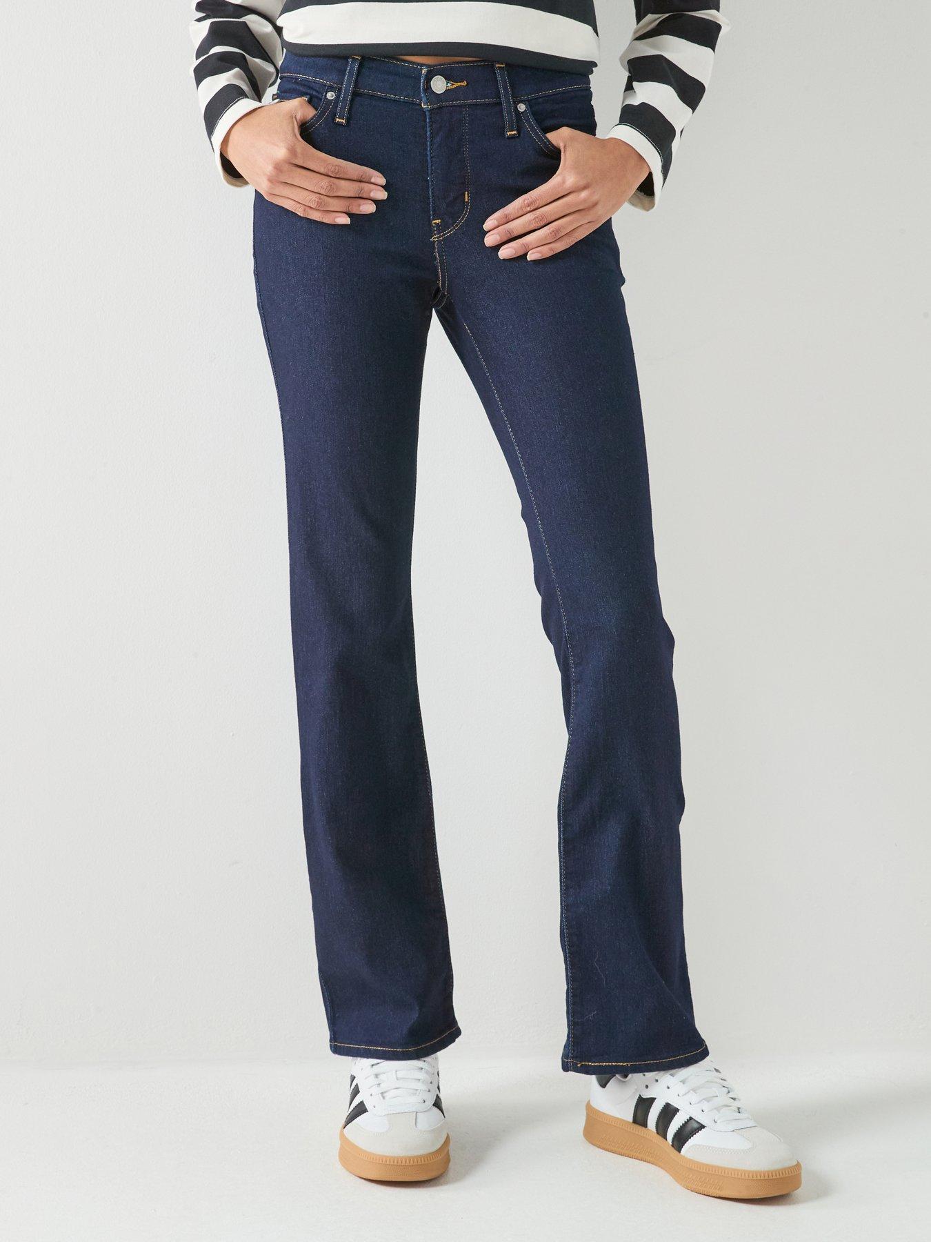 Levi's 315 Shaping Bootcut Jeans, Blue, Size 31, Inside Leg 32, Women