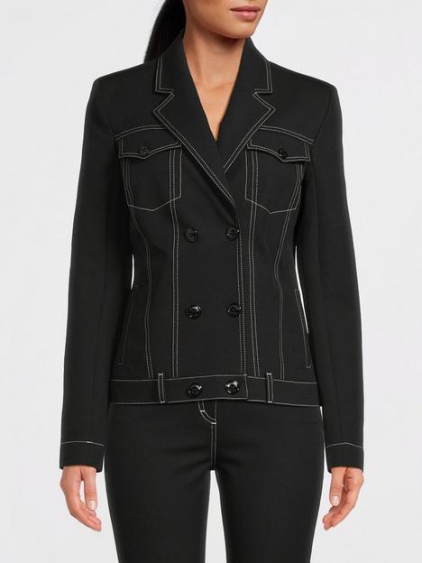 m05ch1n0-jeans-stitch-detail-jacket-fantasy-print-black