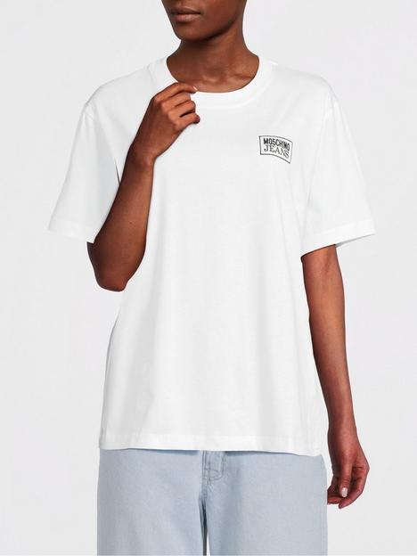 m05ch1n0-jeans-small-logo-t-shirt-fantasy-print-white