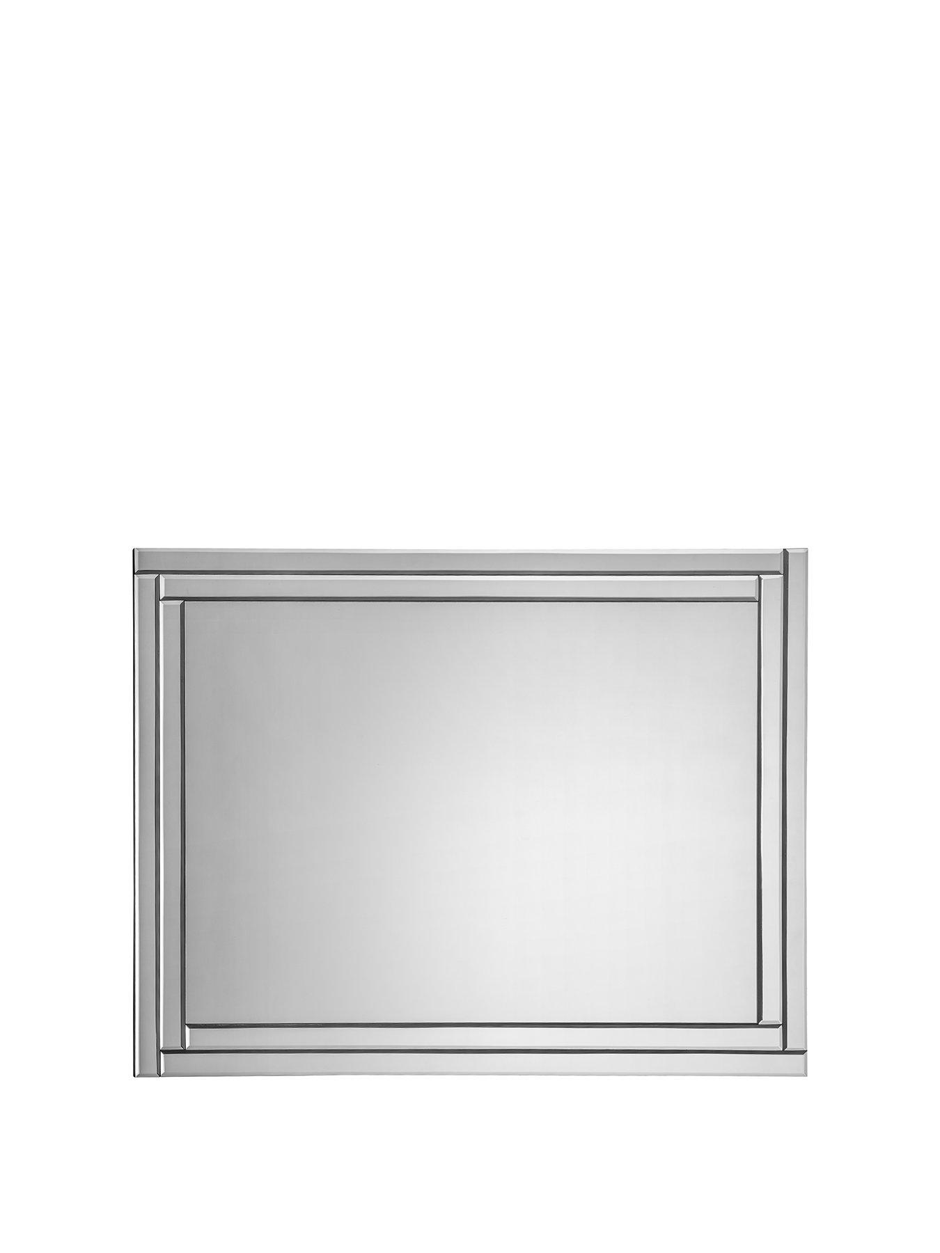 Product photograph of Julian Bowen Deco Frameless Wall Mirror from very.co.uk