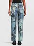  image of m05ch1n0-jeans-all-overnbspdenim-print-jeans-fantasy-print