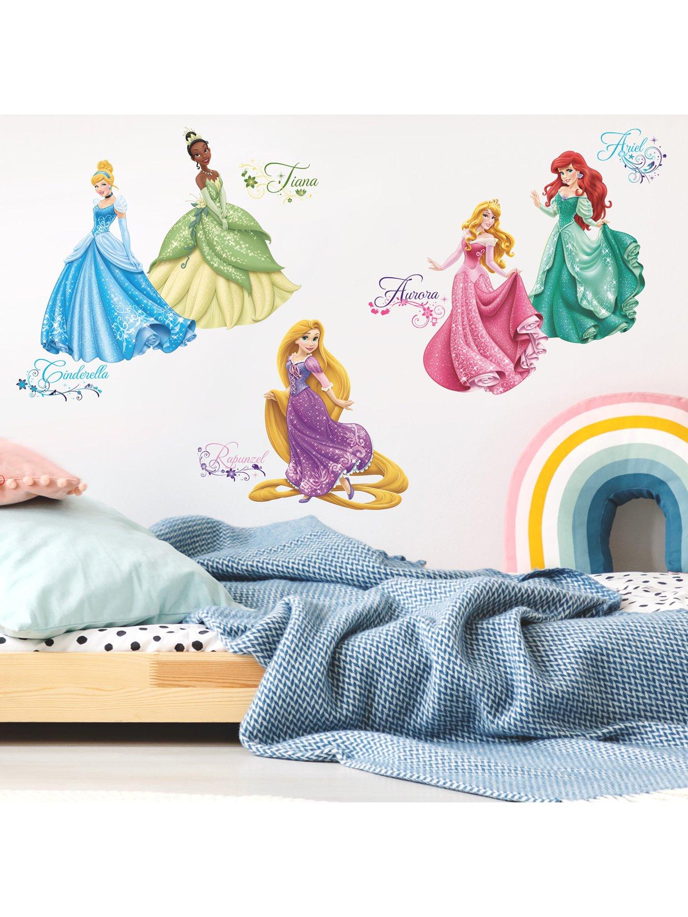Product photograph of Fine D Cor Disney Princess Royal Debut Peel And Stick Wall Decal Set from very.co.uk