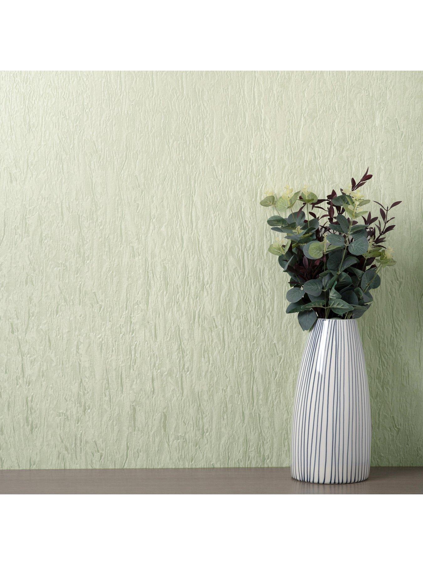 Product photograph of Vymura Bellagio Plain Wallpaper - Green from very.co.uk