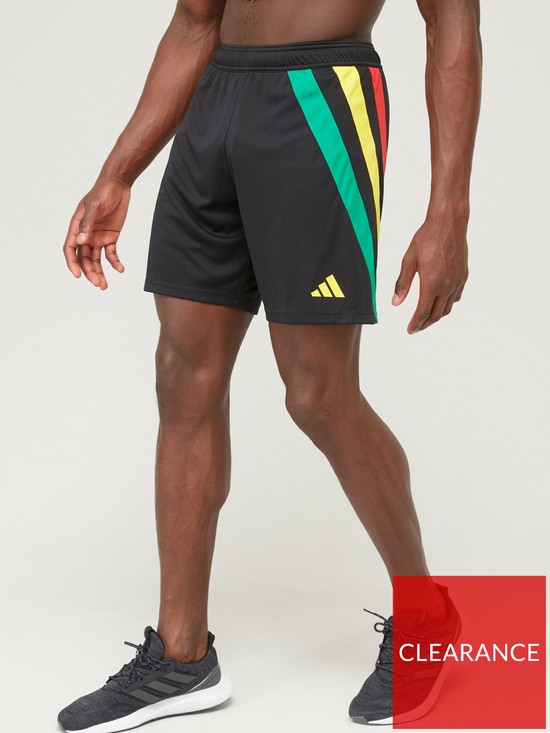 front image of adidas-fortore-23-shorts-black