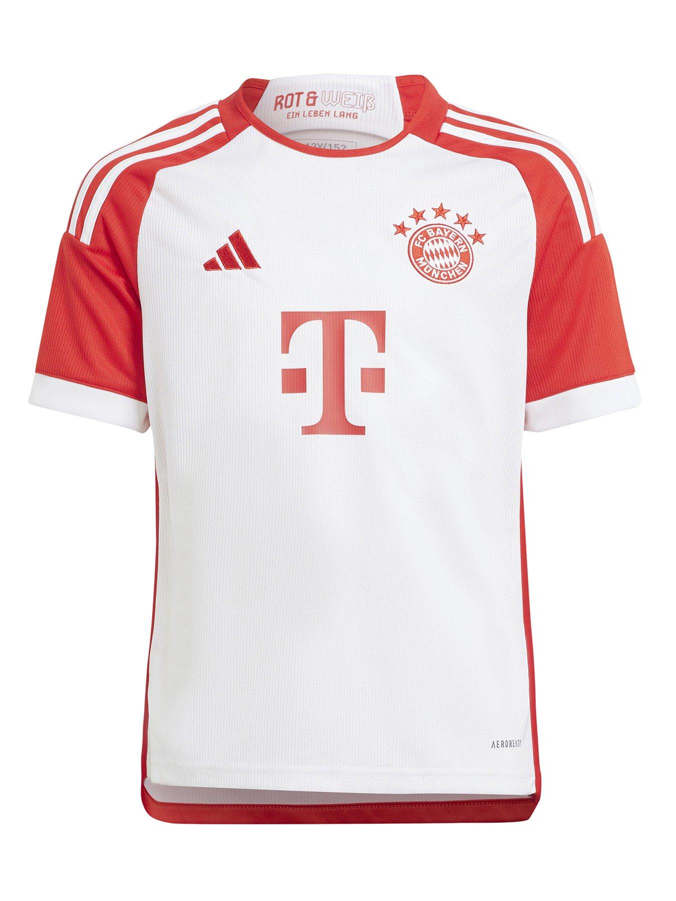 adidas Bayern Junior 23/24 Home Stadium Replica Shirt - Red | Very 