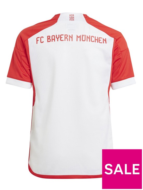 back image of adidas-bayern-junior-2324-home-stadium-replica-shirt-red