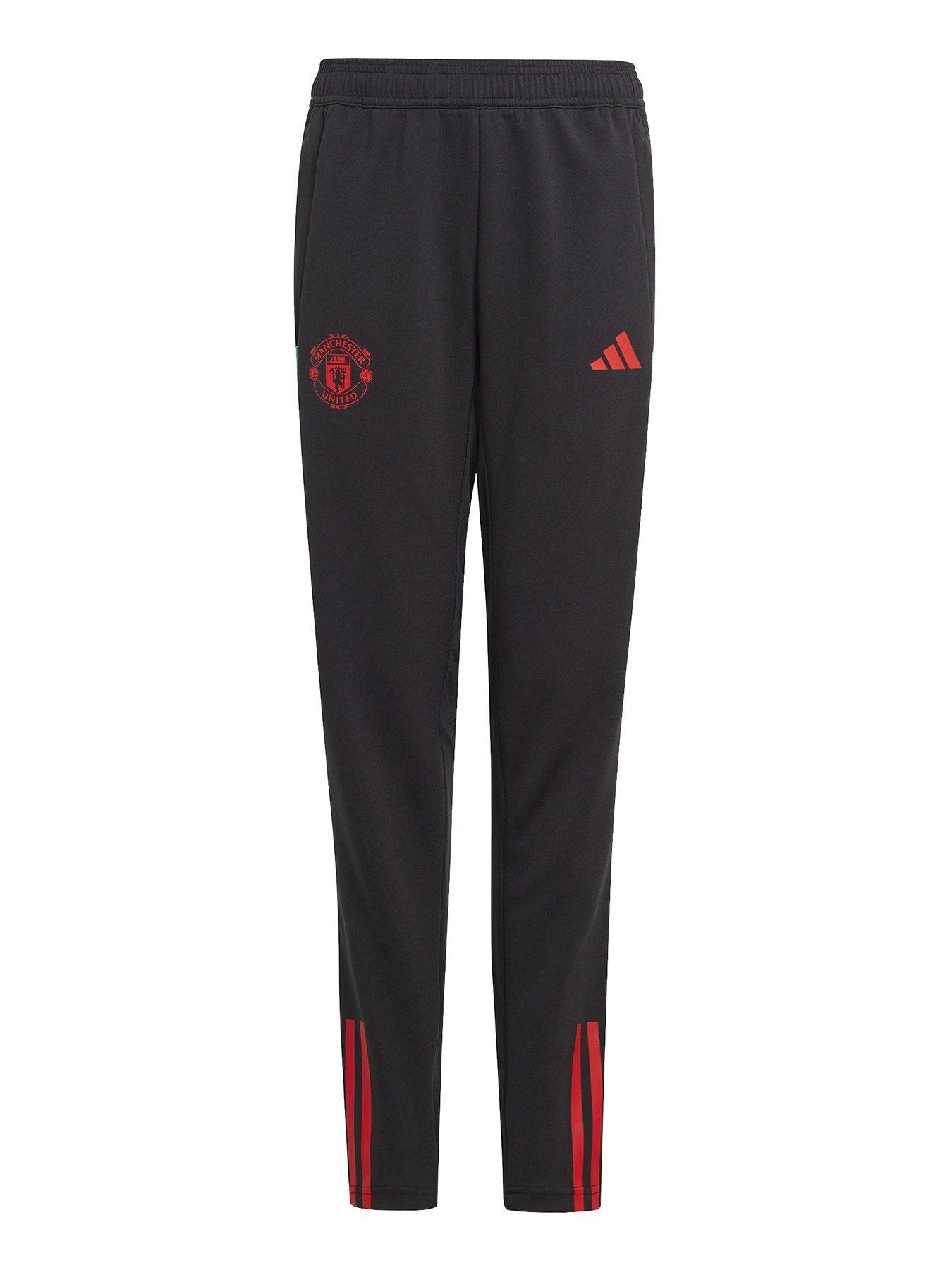 adidas youth manchester united 23/24 training pant - black