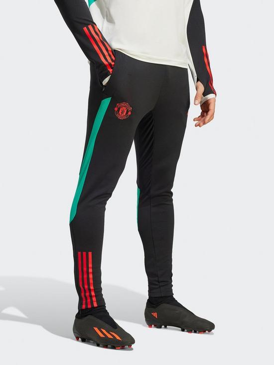 front image of adidas-mens-manchester-united-2223-training-pant-black