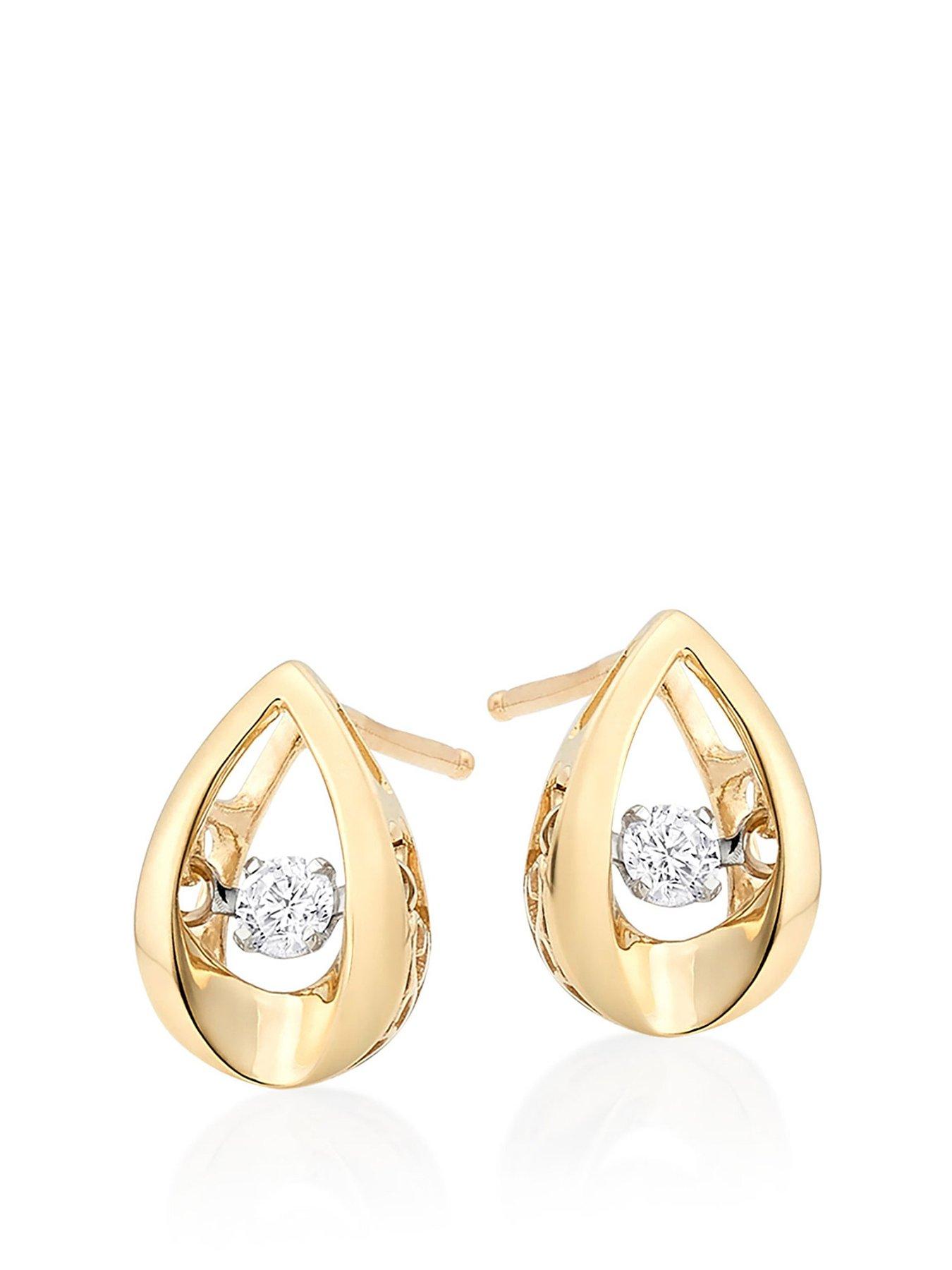 White gold earrings on sale beaverbrooks