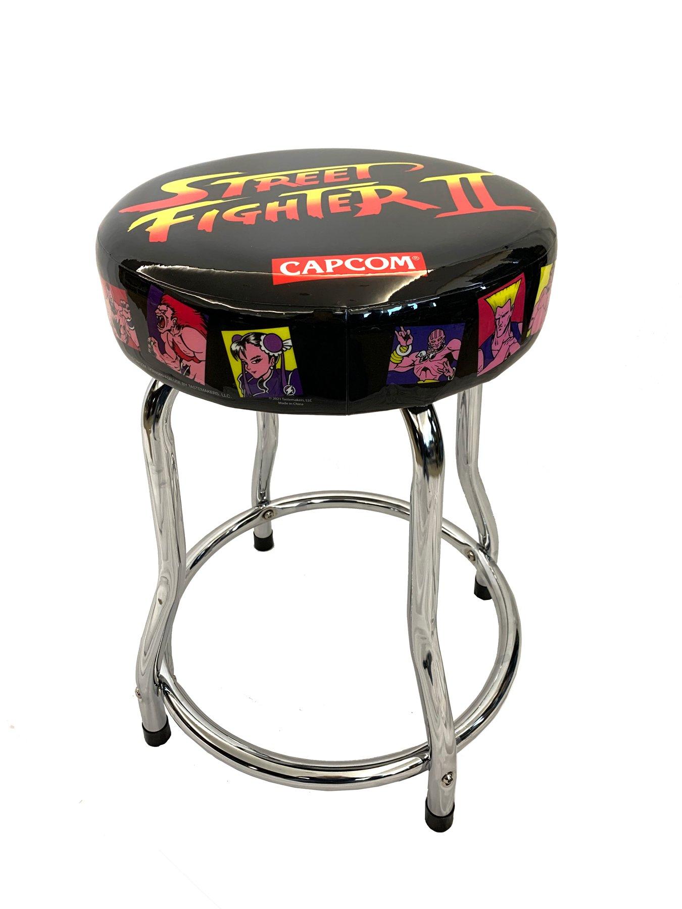 Product photograph of Arcade 1up Street Fighter Stool from very.co.uk