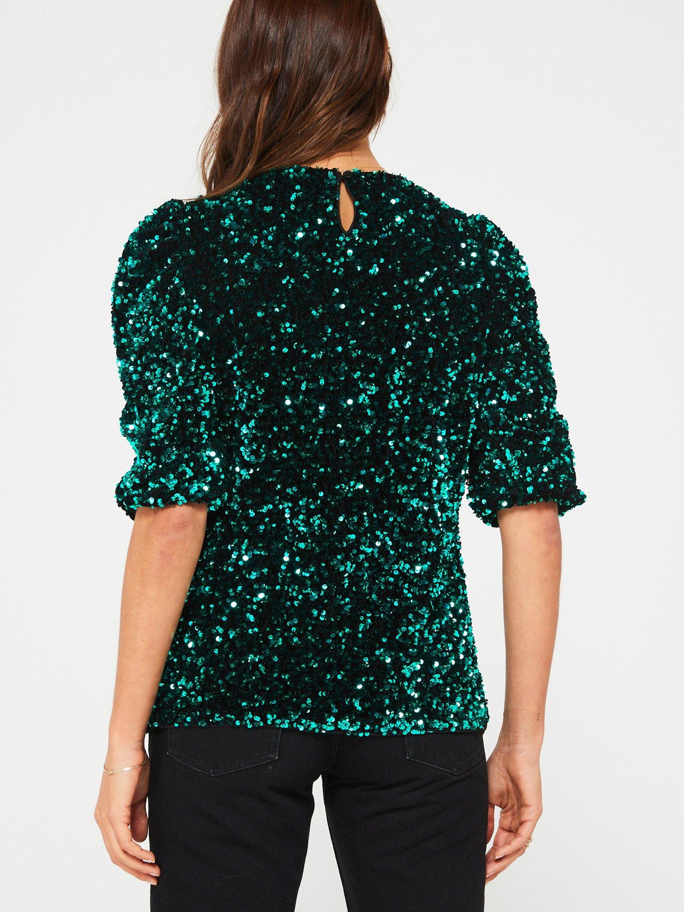 V by very sequin 2024 top