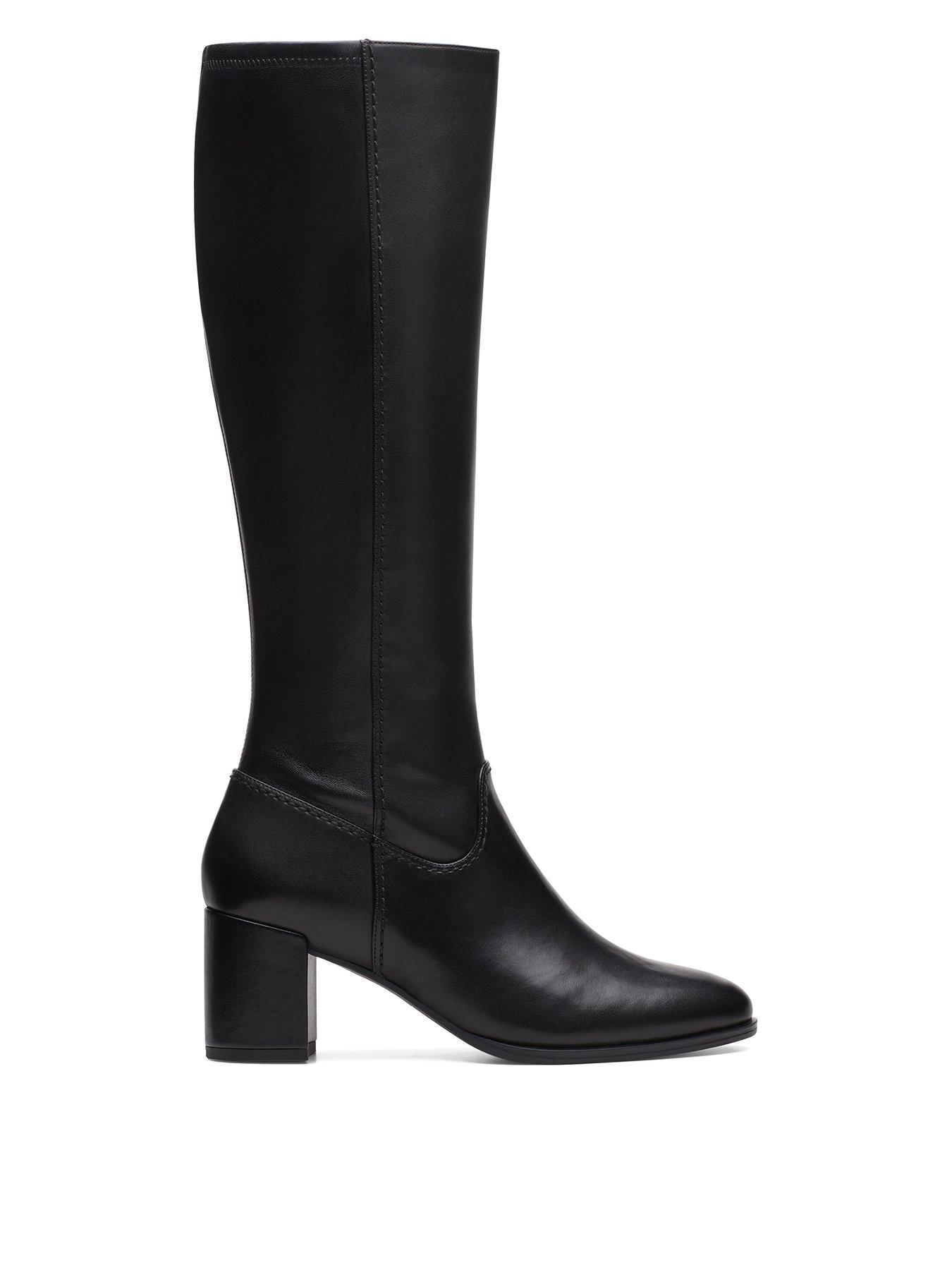 Clarks knee deals length boots