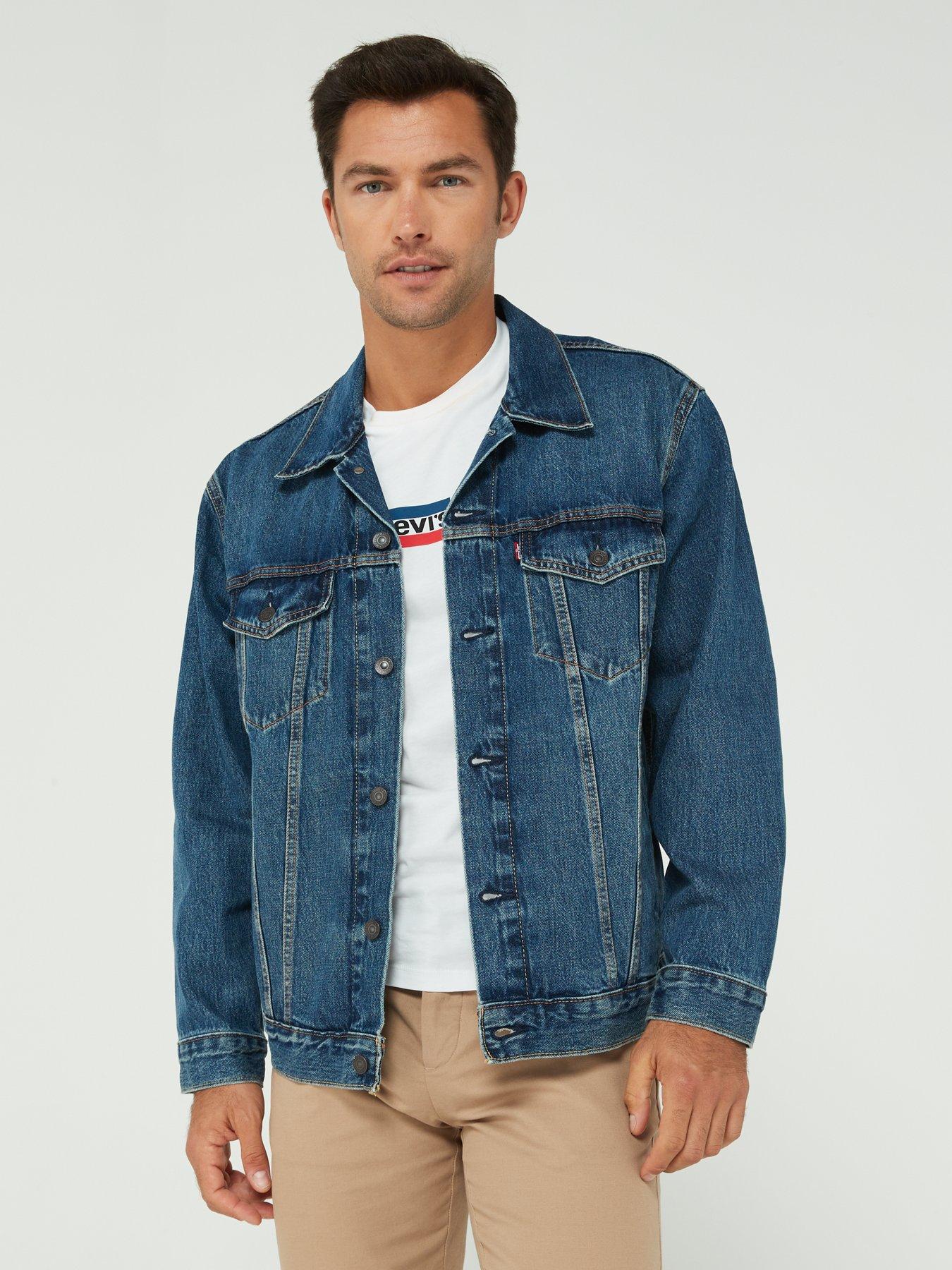 Levis fitted hot sale denim jacket