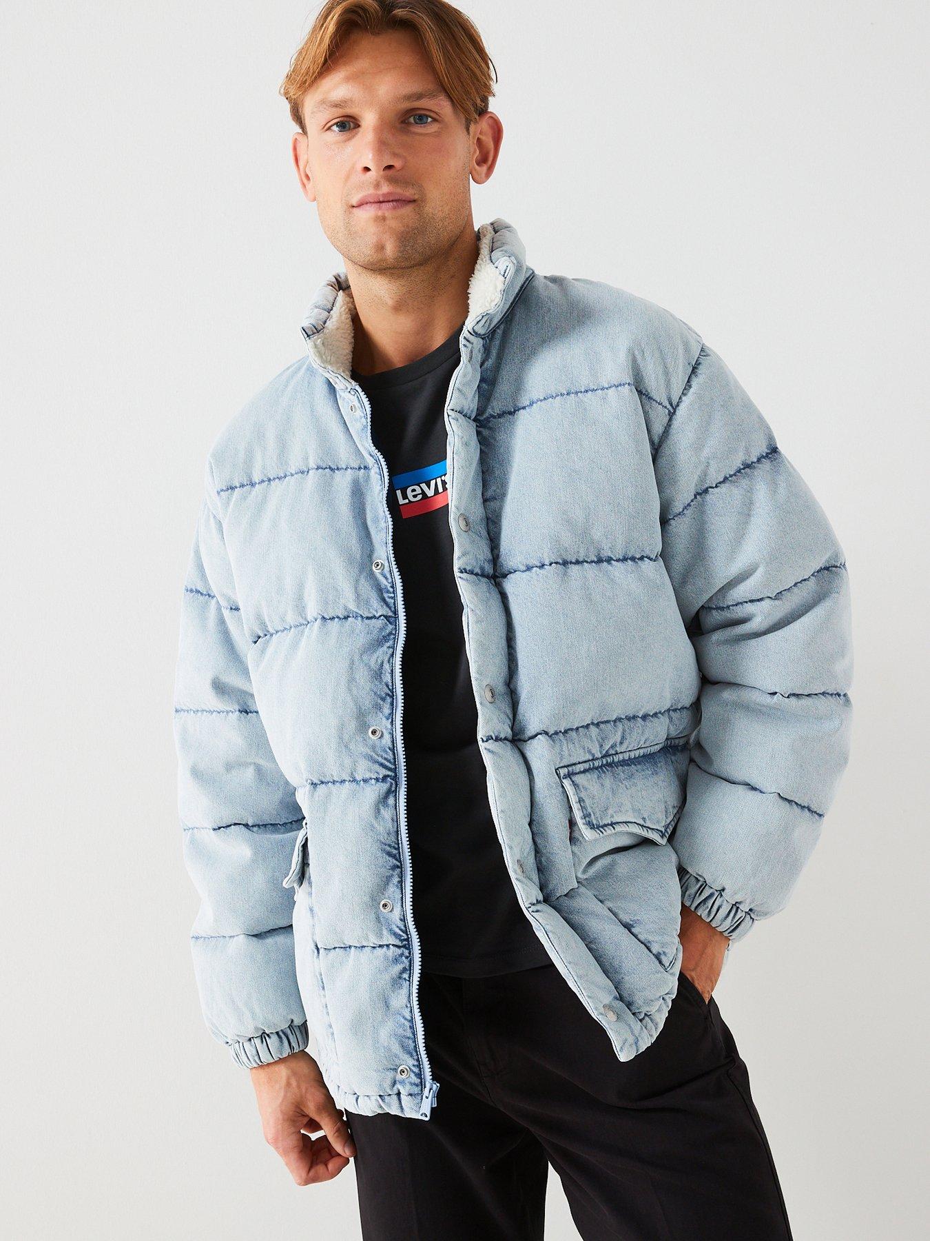 Western Super Puffer Jacket - Dark Wash