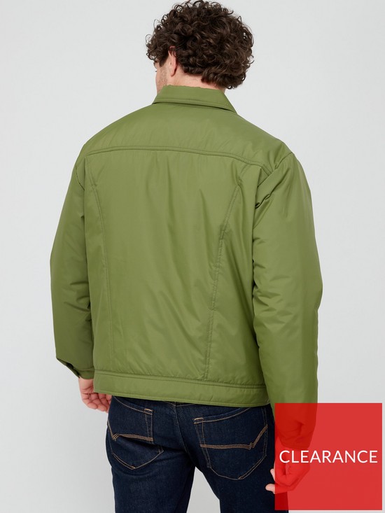 Levi's Relaxed Fit Padded Truck Jacket - Green | very.co.uk