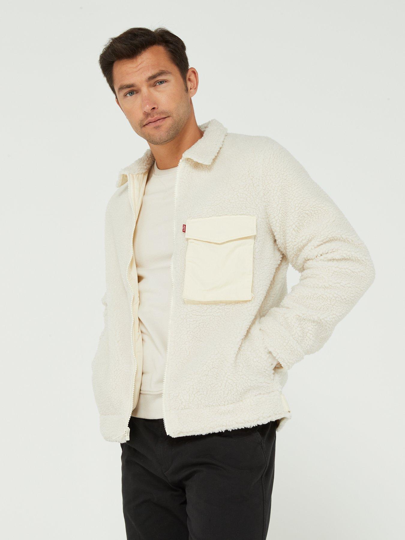 Mason Minimalist Fleece Jacket Cream