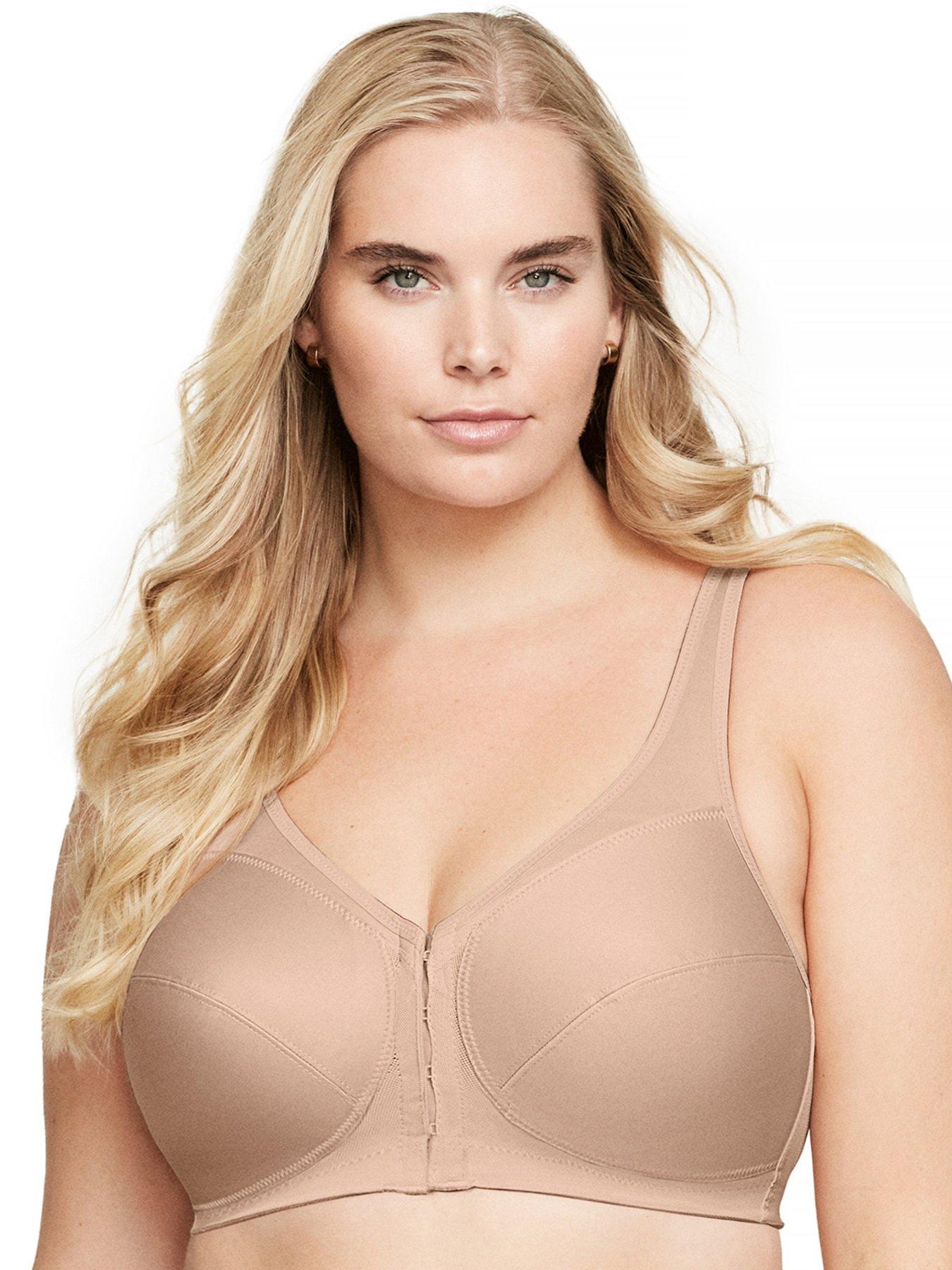 Glamorise Front Close Posture Back Bra - Beige