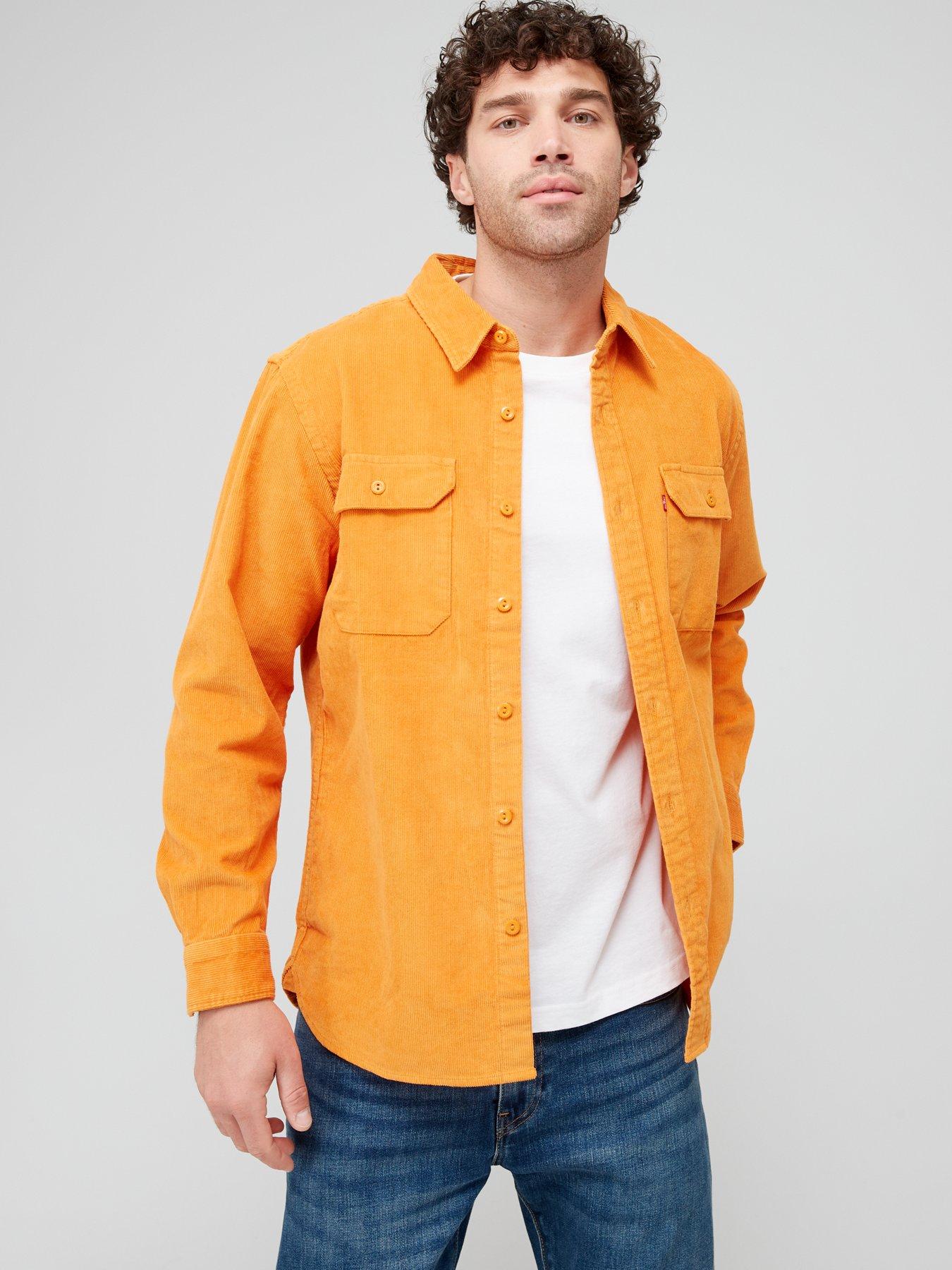 Levi s Jackson Worker Double Pocket Shirt Orange