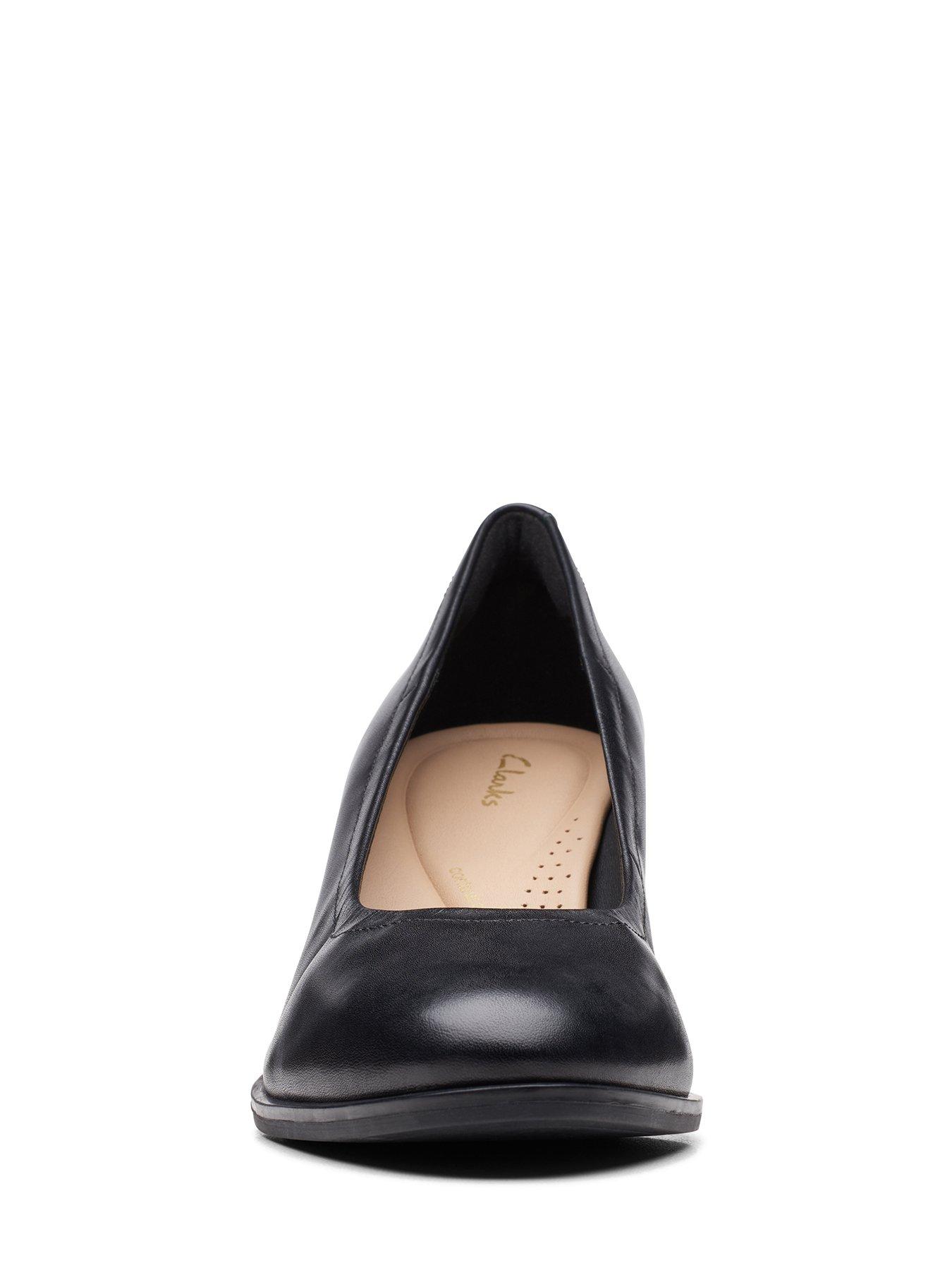 Clarks Freva55 Court Wide Fit Shoes Black Very