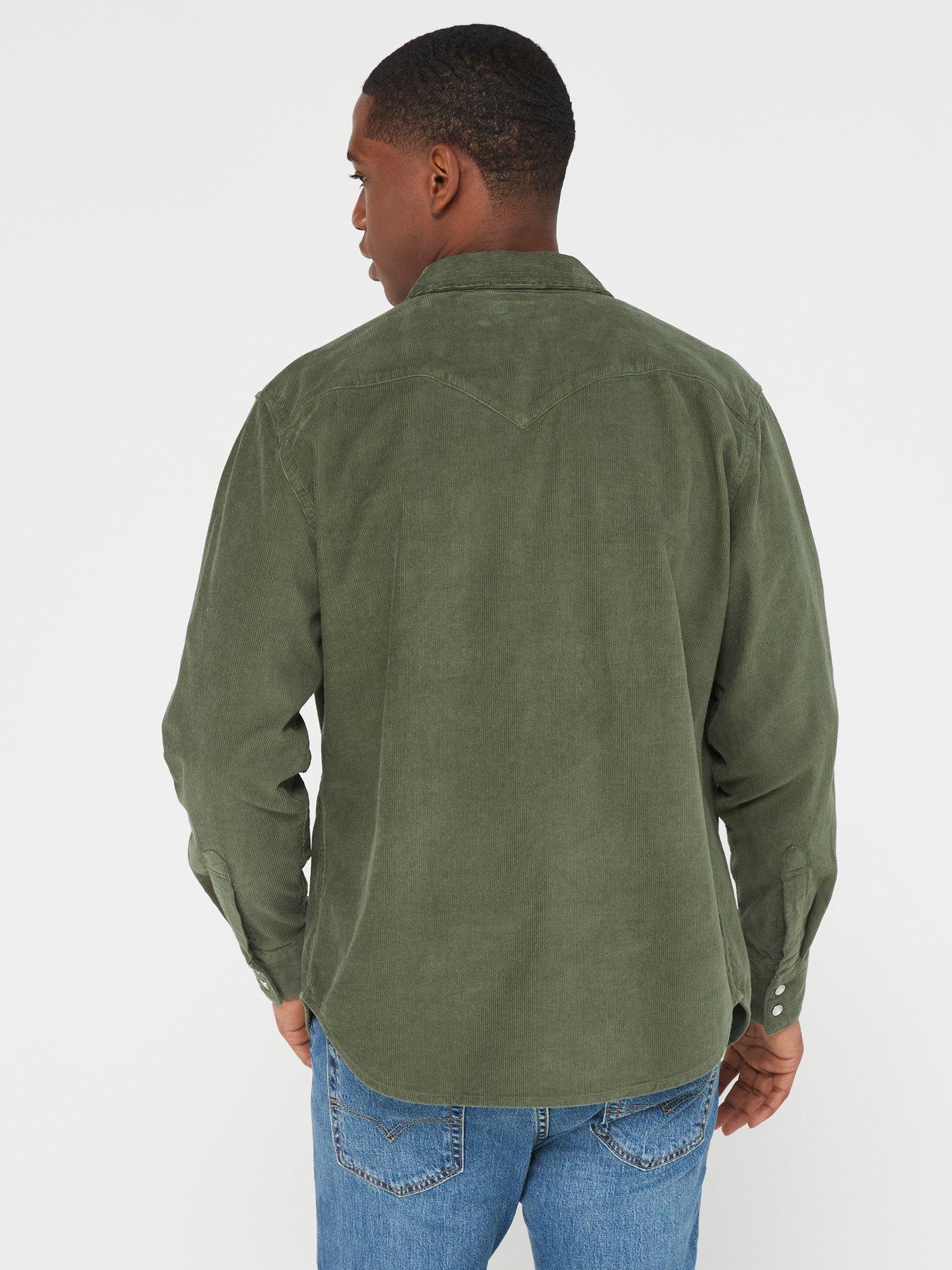 Levis green outlet corduroy shirt