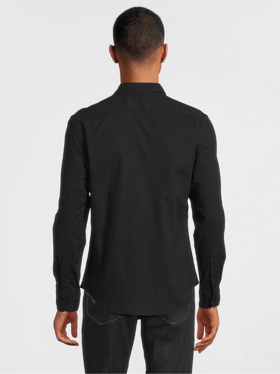 stillFront image of levis-long-sleeve-battery-housemark-slim-fit-shirt-black