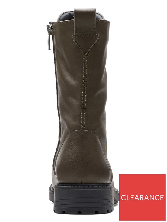 stillFront image of clarks-orinoco2-style-boots-dark-olive-lea