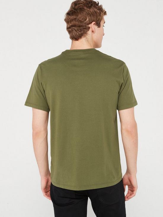 Levi's Original Housemark Short Sleeve T-Shirt - Dark Green | very.co.uk