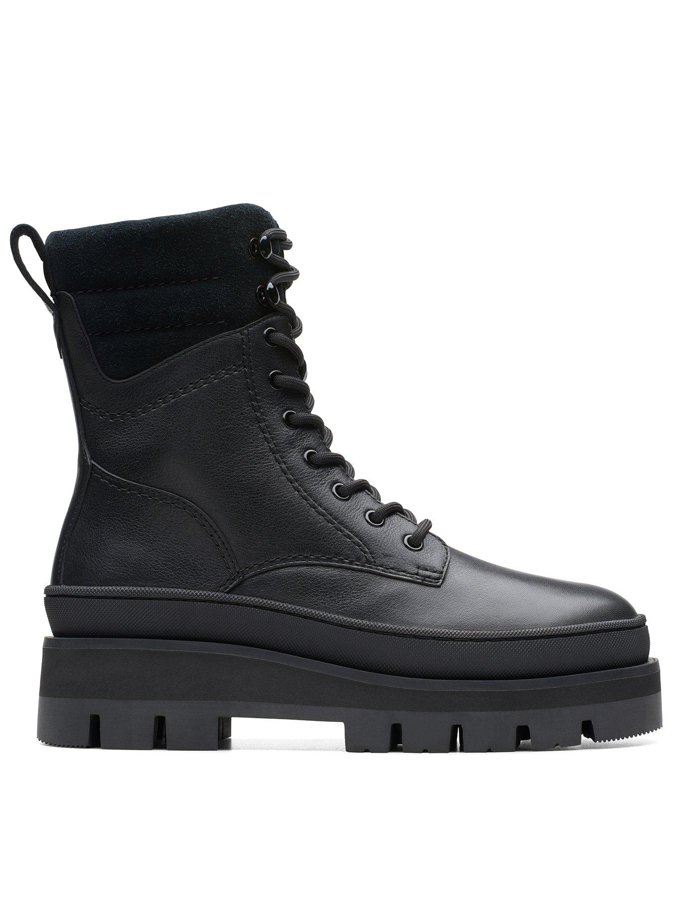 Clark lace up on sale boots