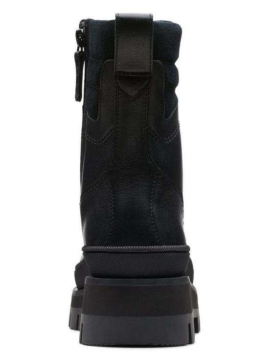 stillFront image of clarks-orianna2-hike-boots-black-leather