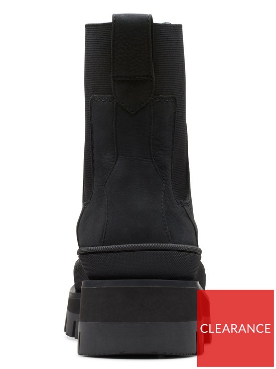 stillFront image of clarks-orianna2-top-boots-black-nubuck