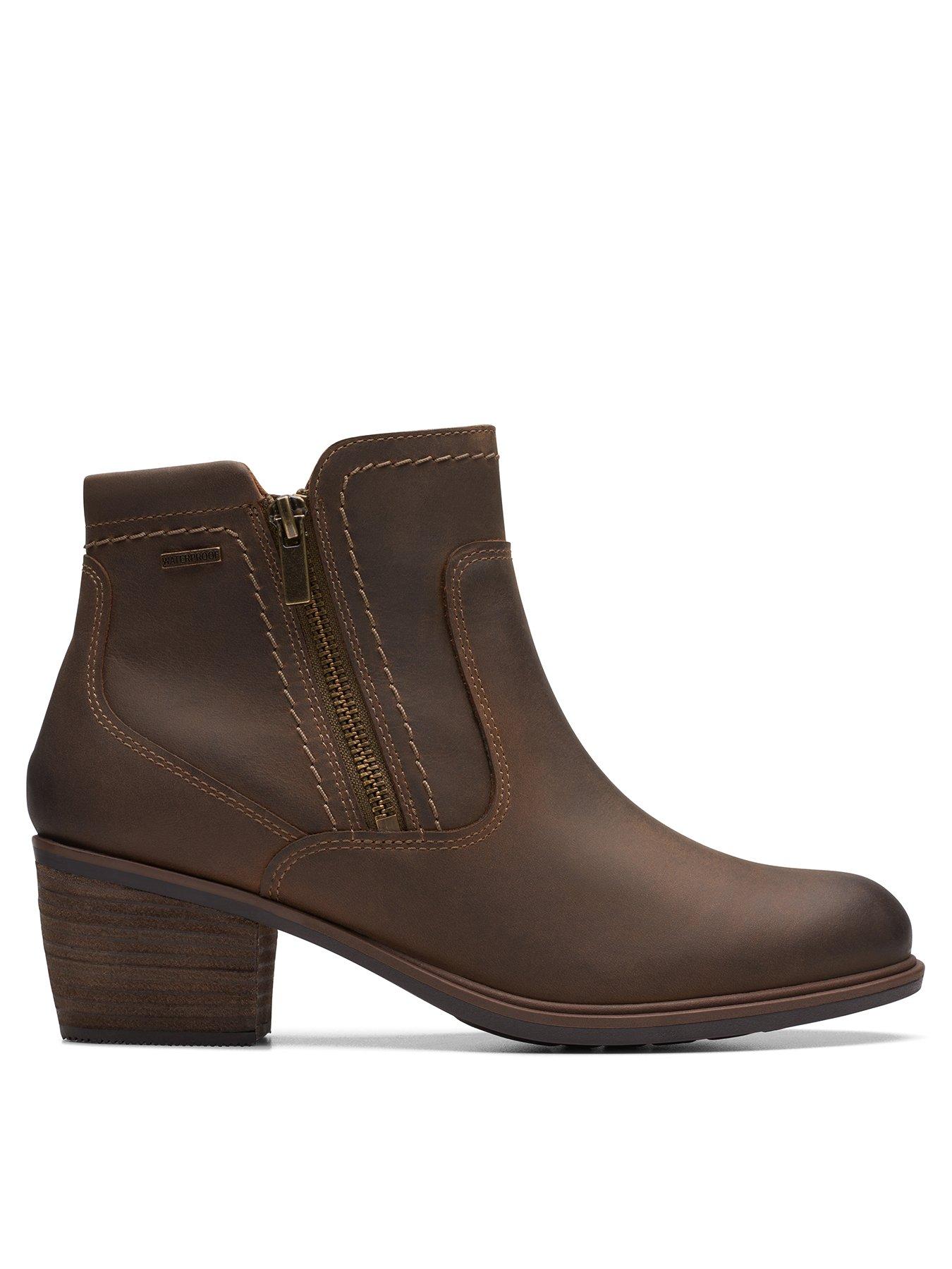 Clarks zip cheap up boots