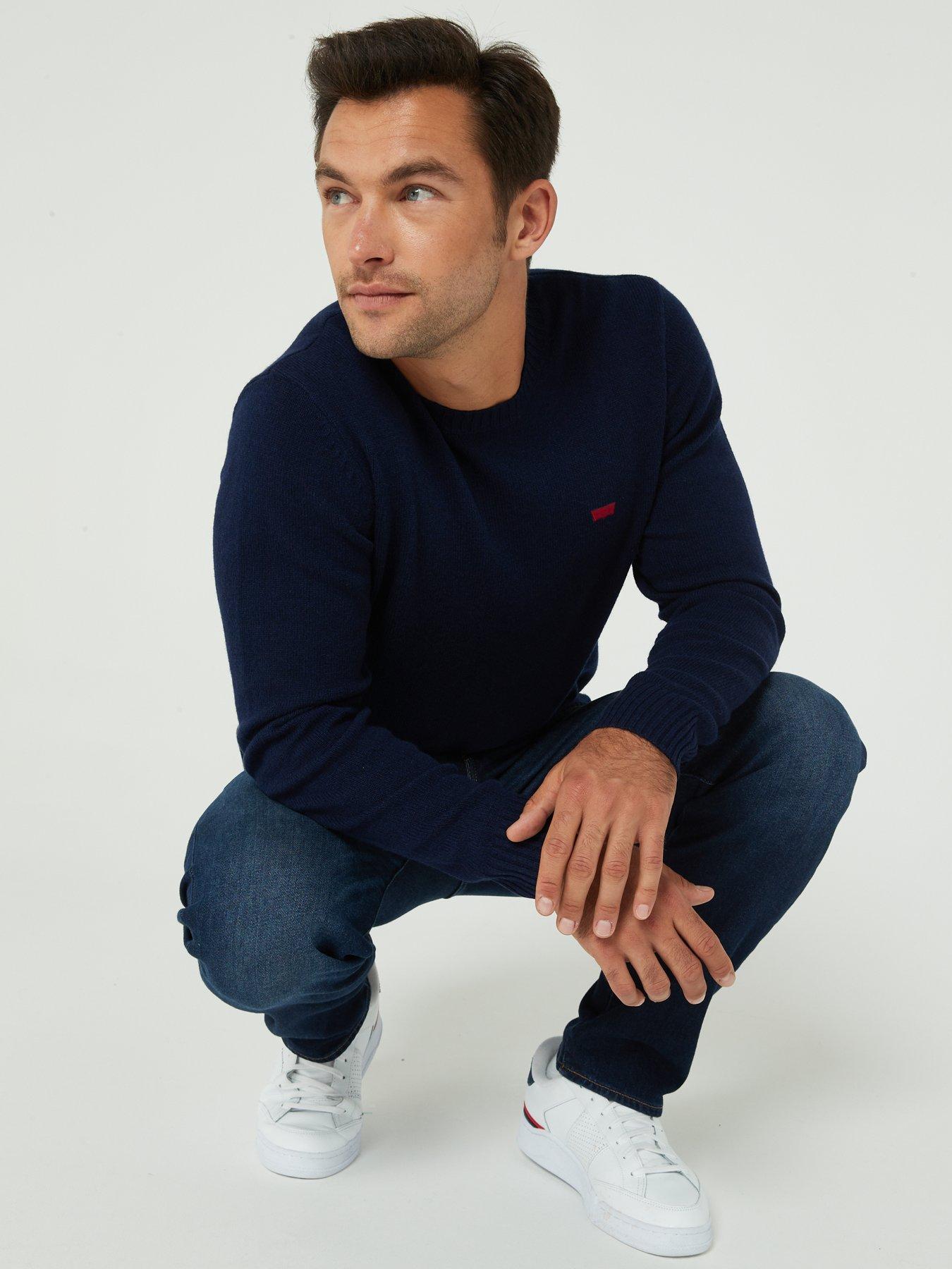 Levis Original Housemark Logo Jumper Navy