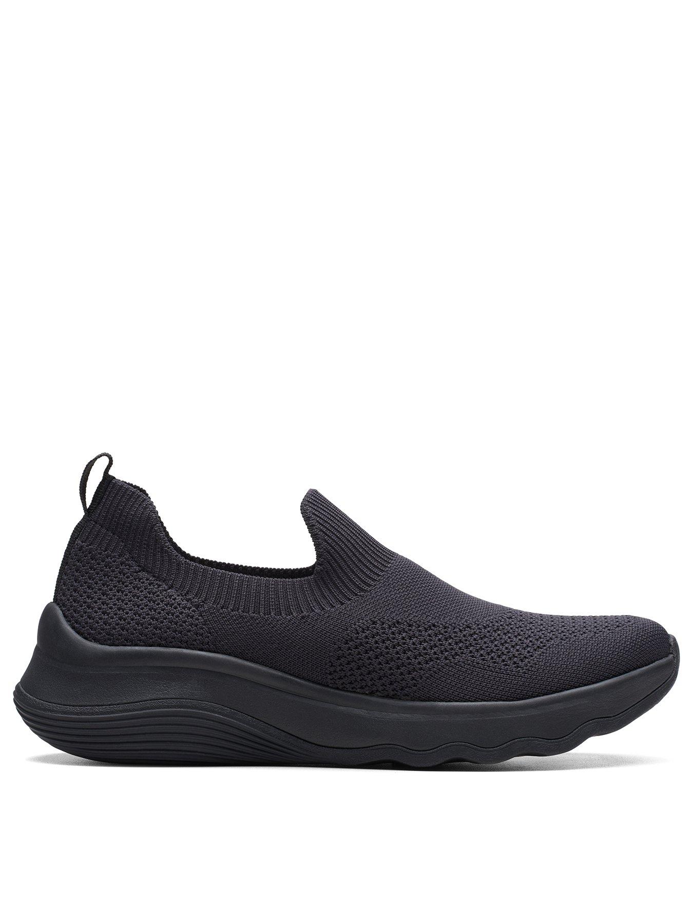 Clarks Circuit Path Shoes - Black/Black | very.co.uk