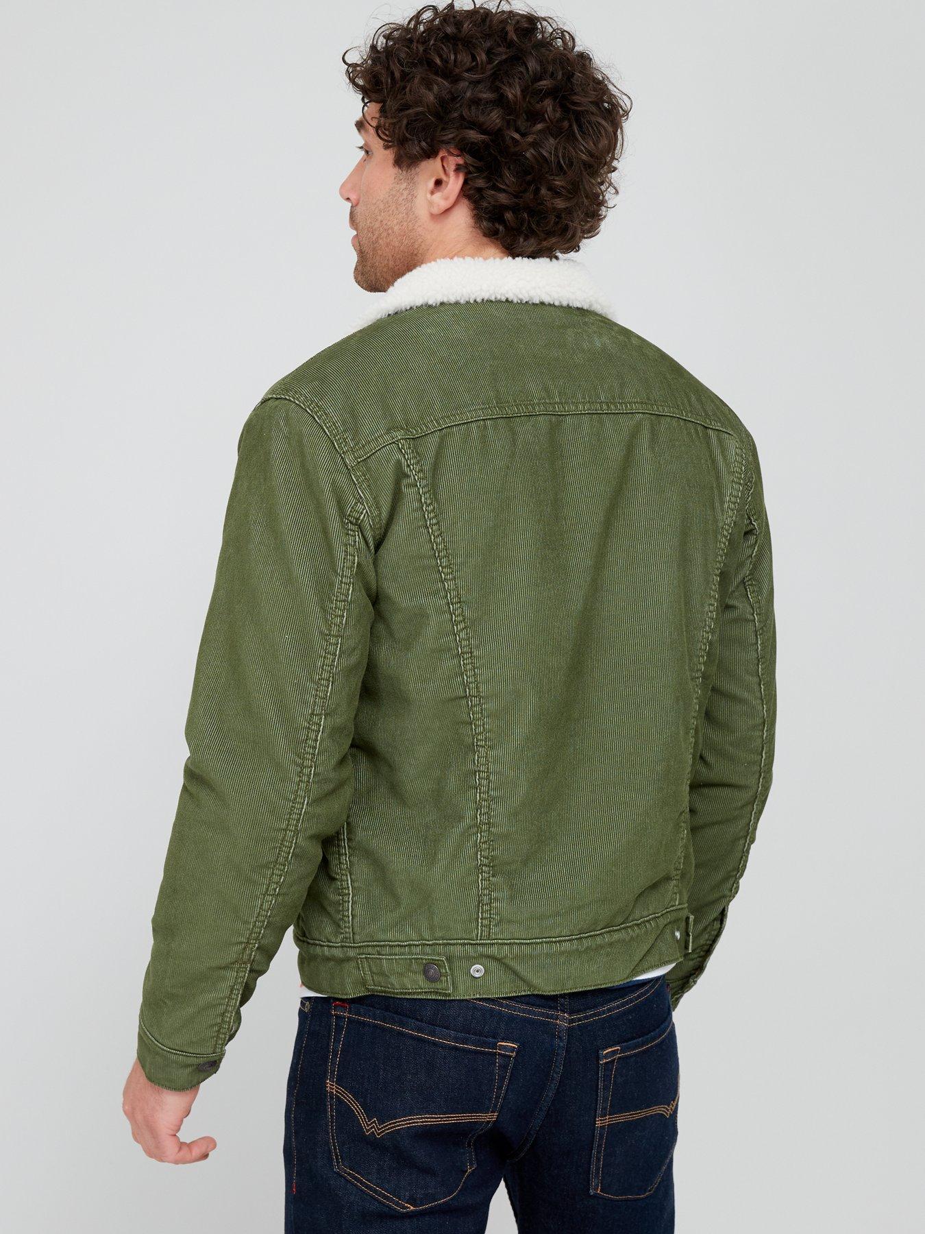 Levi's green sherpa clearance jacket