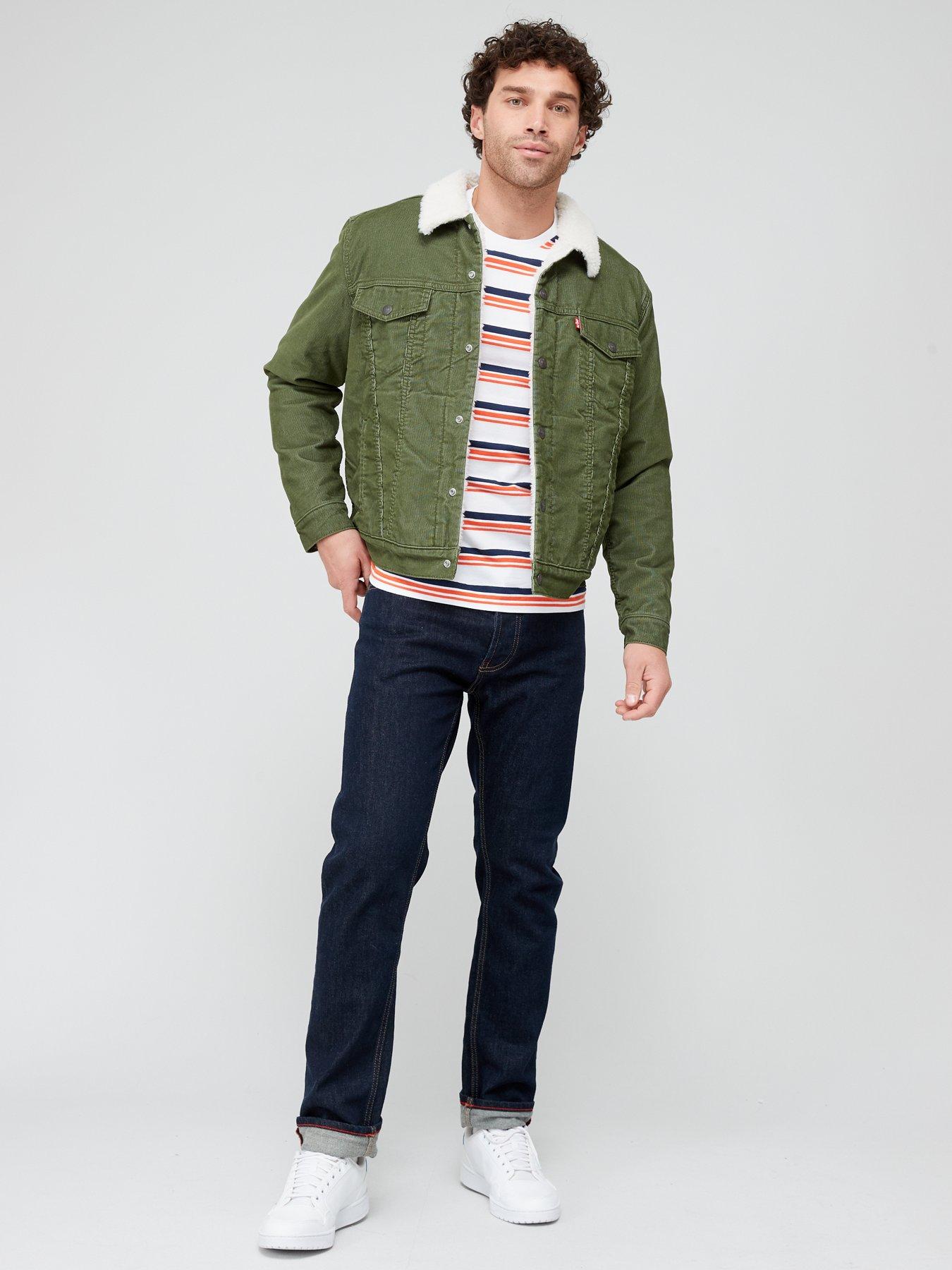 Levis sherpa jacket on sale green