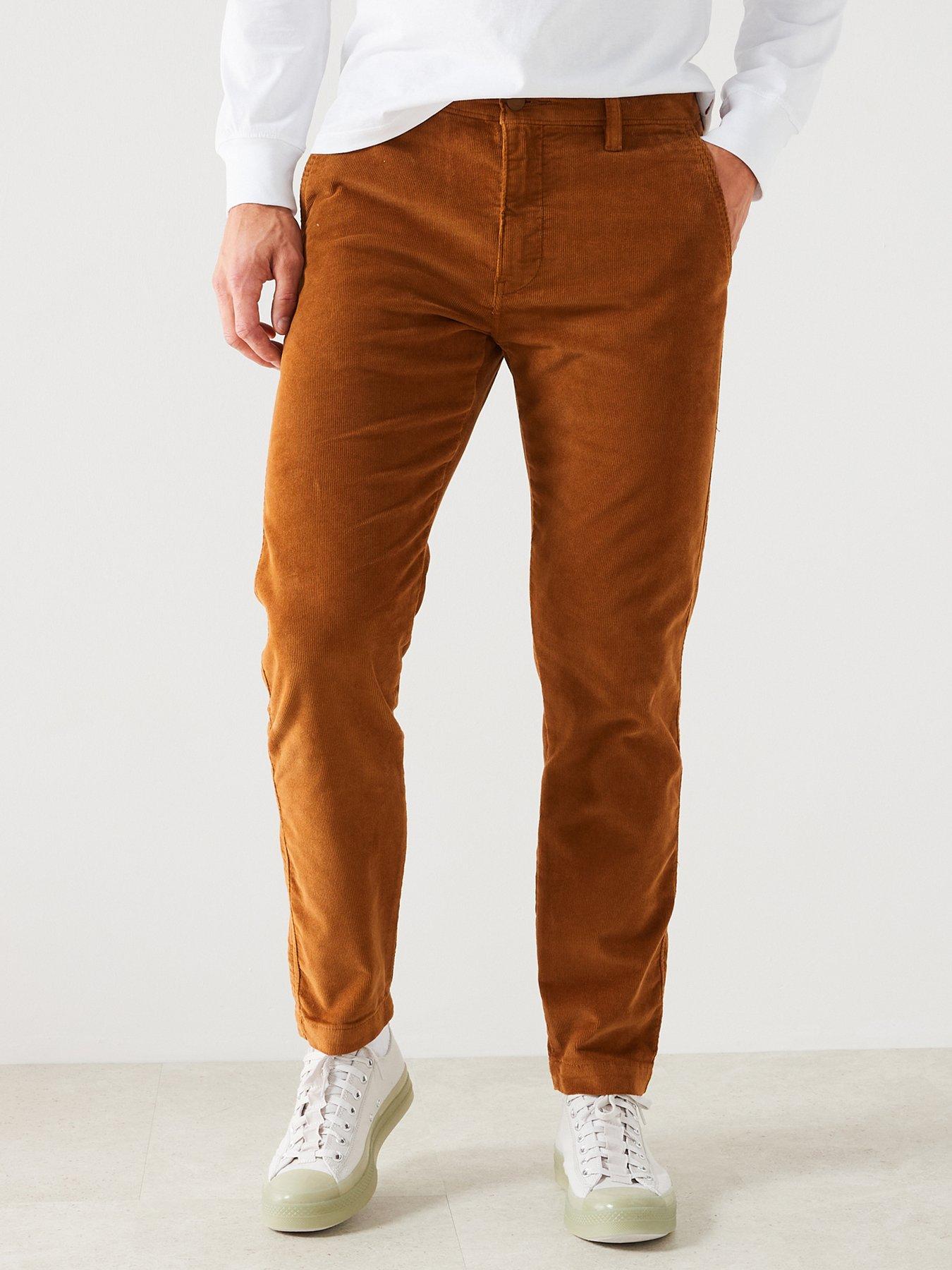 Jack & Jones Intelligence ollie loose fit smart pants in brown