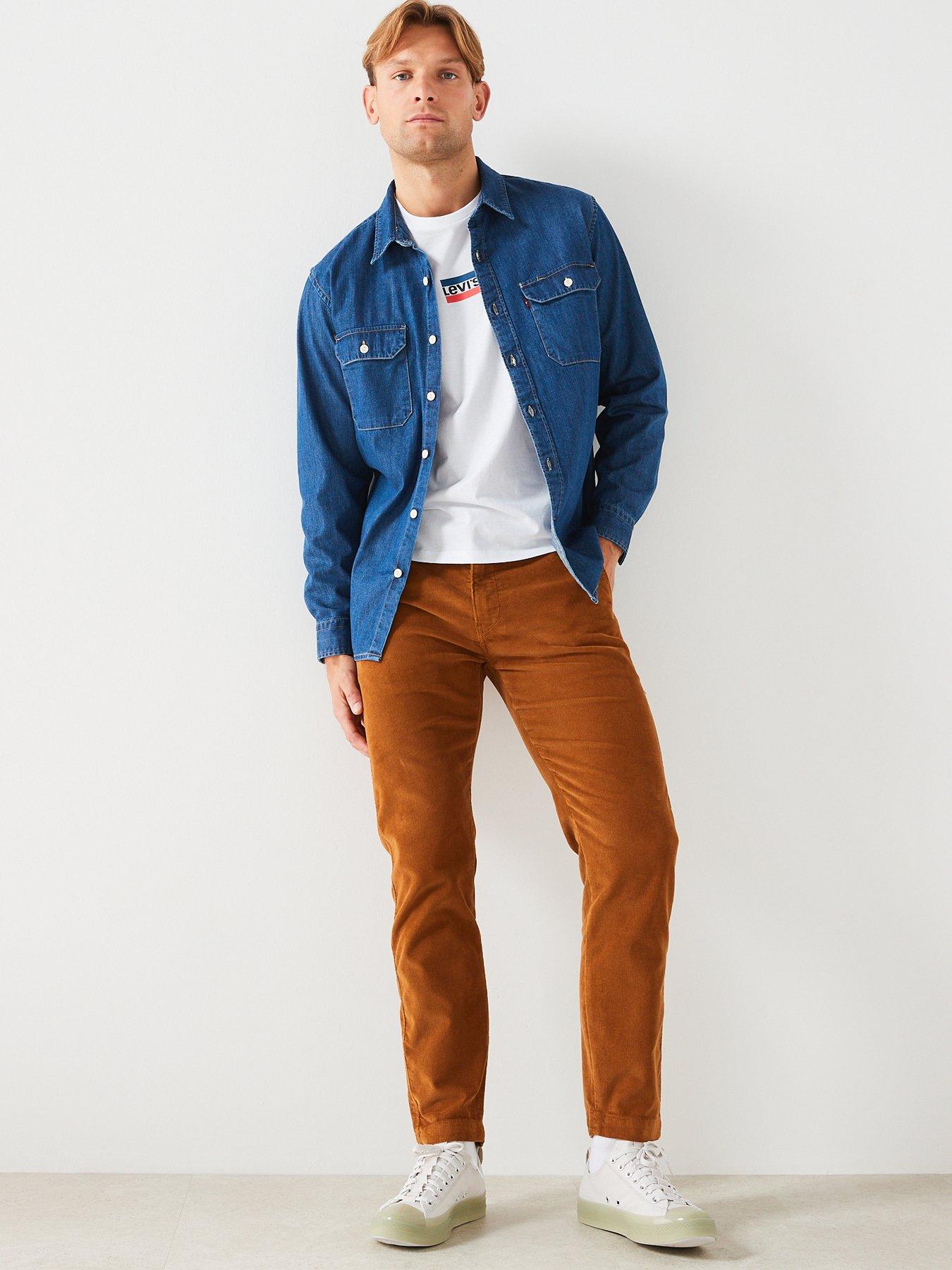 Levi's XX Chino Standard Trousers - Brown | very.co.uk